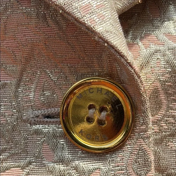 MICHAEL Michael Kors Cream Tailored Blazer pale, pink and white gold - Picture 7 of 16